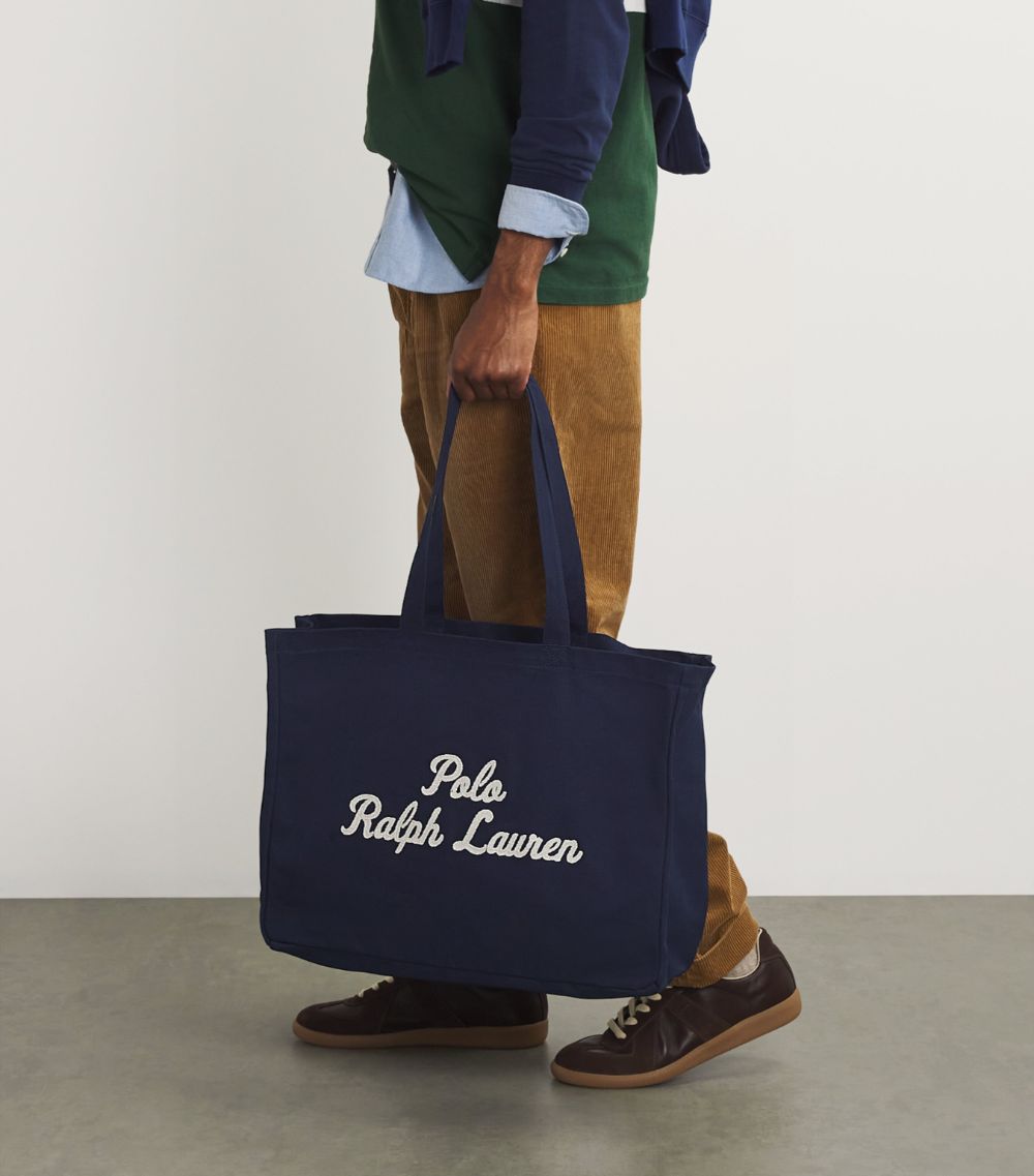 Polo Ralph Lauren Polo Ralph Lauren Cotton Logo Tote Bag