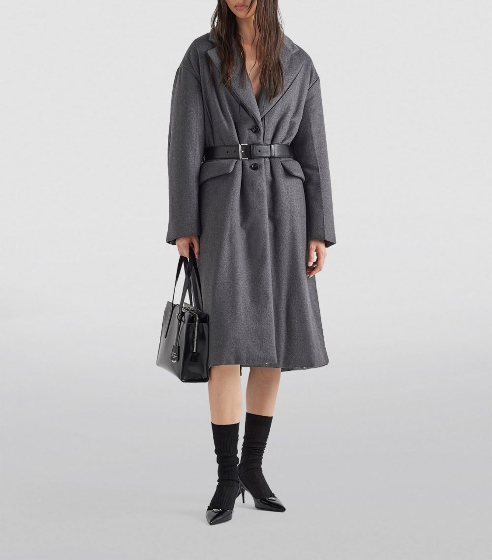 Prada Prada Cashmere-Wool Belted Coat