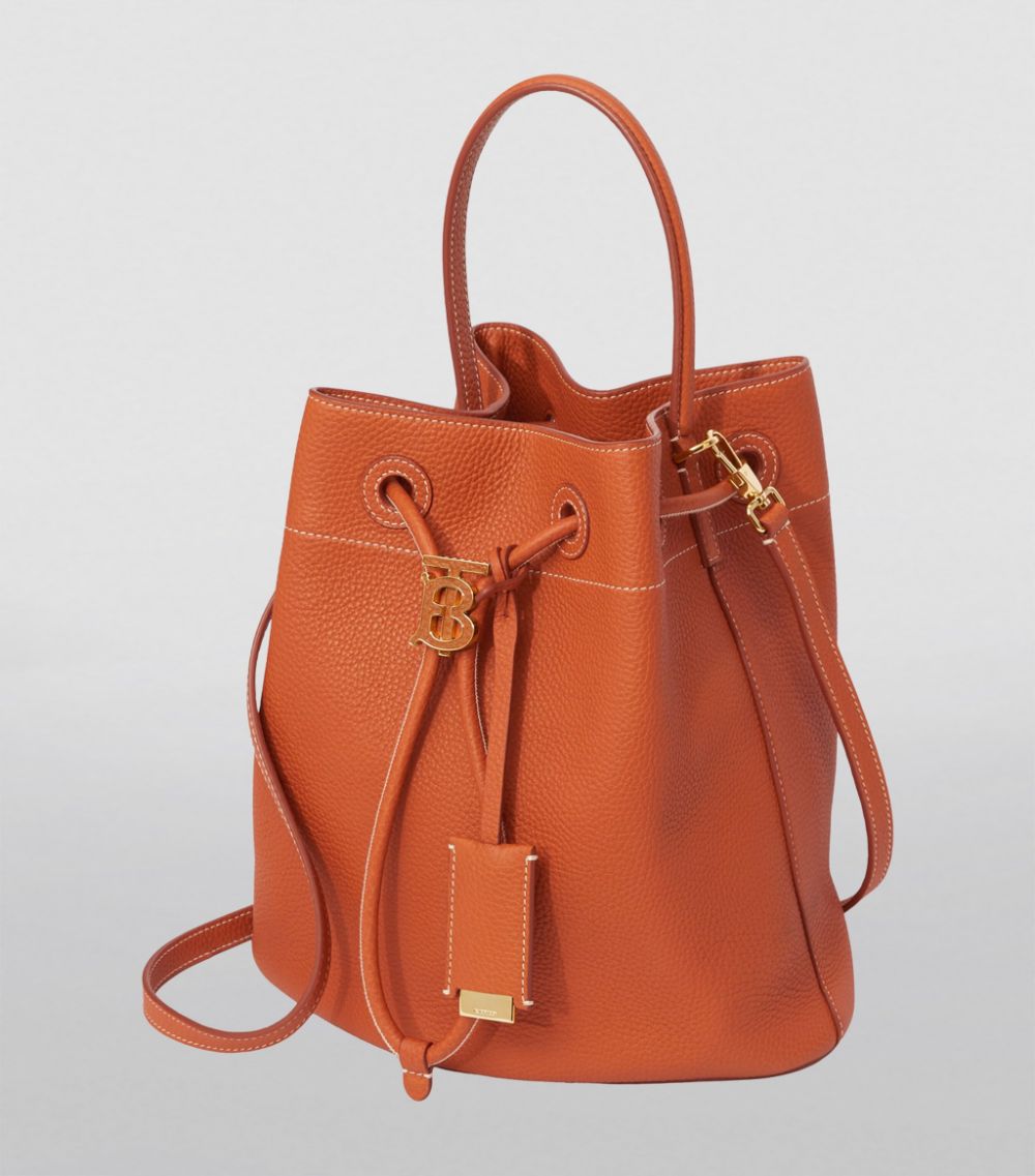 Burberry Burberry Leather Tb Monogram Bucket Bag