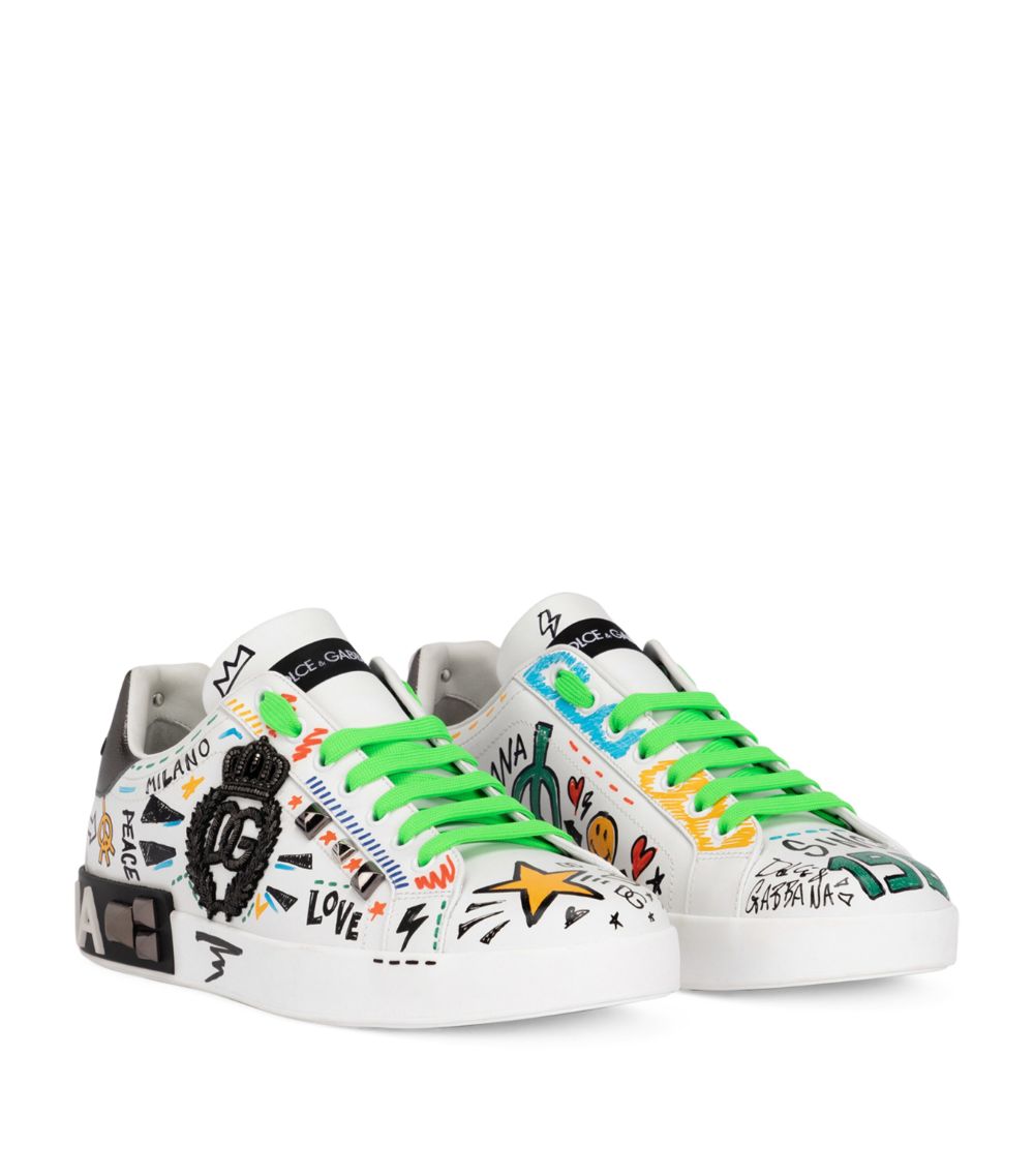 Dolce & Gabbana Dolce & Gabbana Graffiti Low-Top Sneakers