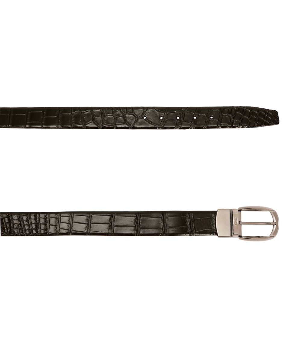 zegna Zegna Crocodile Belt