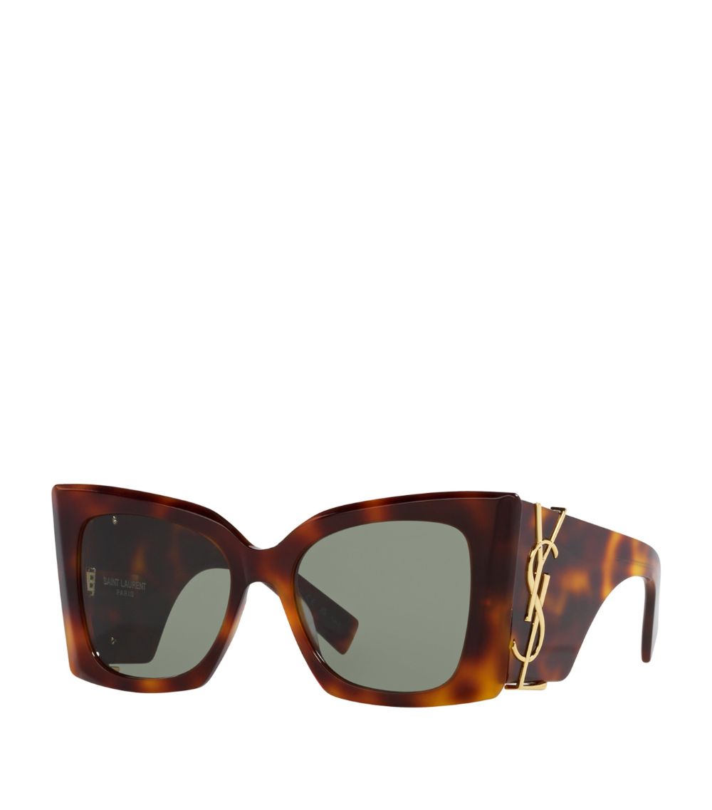 Saint Laurent Saint Laurent Tortoiseshell Blaze Sunglasses