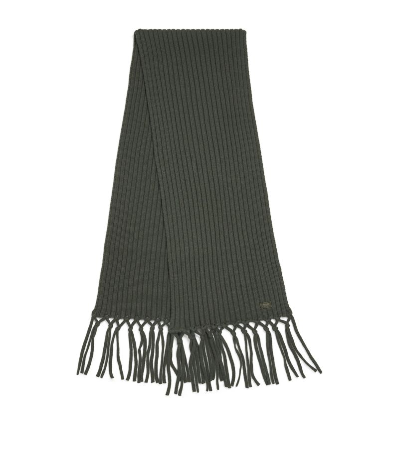 Weekend Max Mara Weekend Max Mara Virgin Wool Rib-Knit Scarf