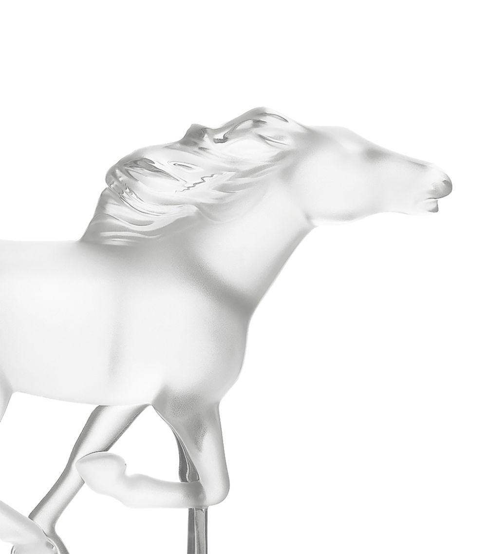 Lalique Lalique Crystal Kazak Horse Sculpture