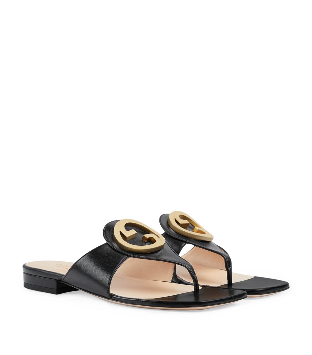 Gucci Gucci Leather Blondie Sandals