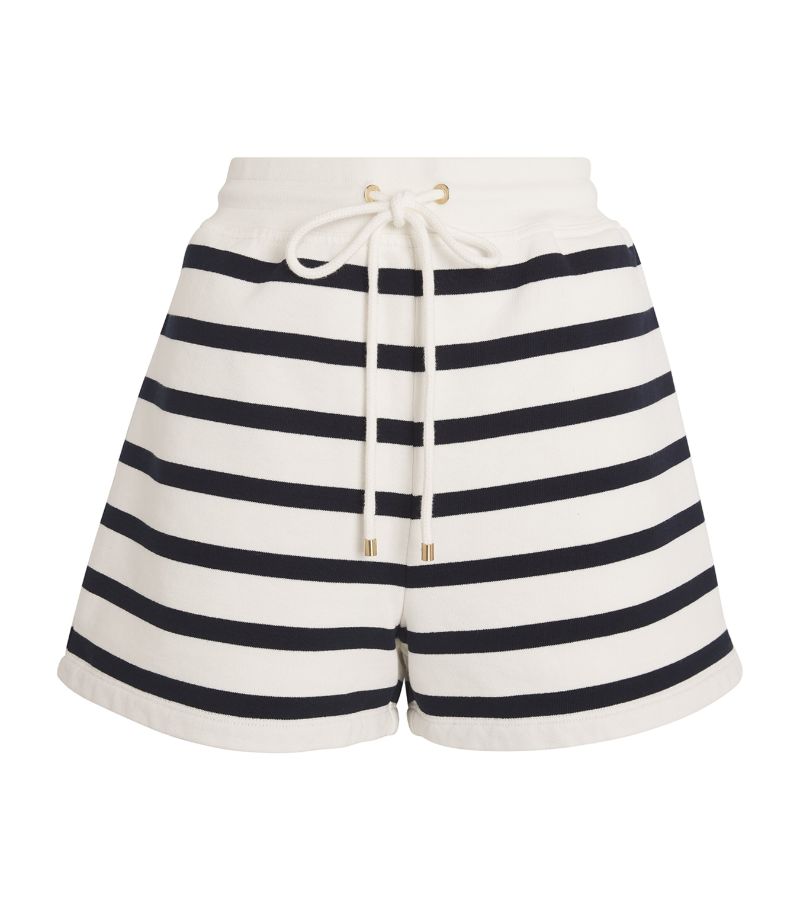 Frame Frame Cotton-Blend Striped Shorts