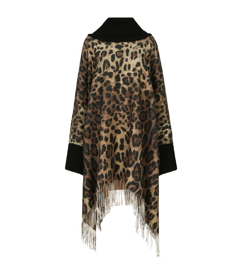 Dolce & Gabbana Dolce & Gabbana Wool Leopard-Print Sweater