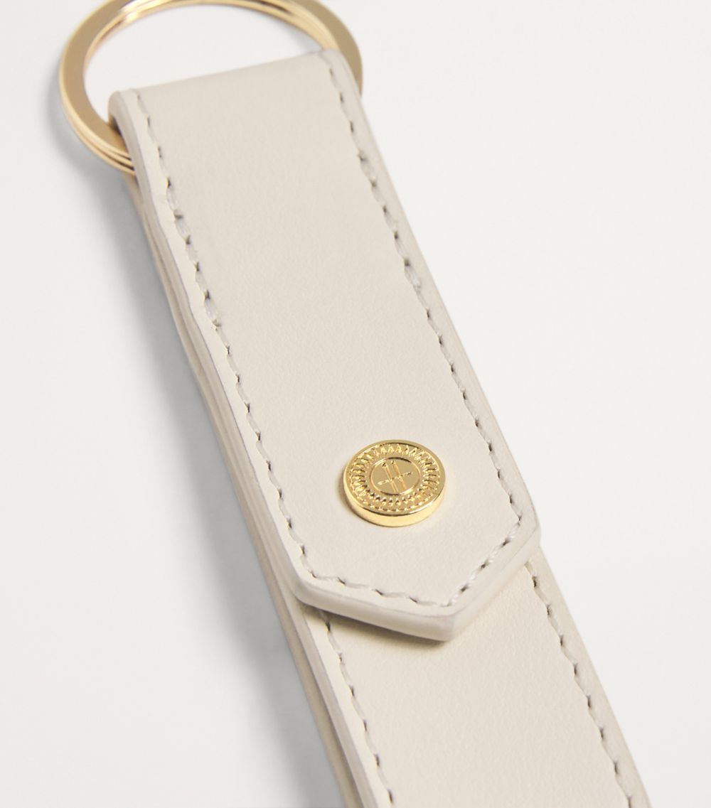 Harrods Harrods Leather Flat Keyring