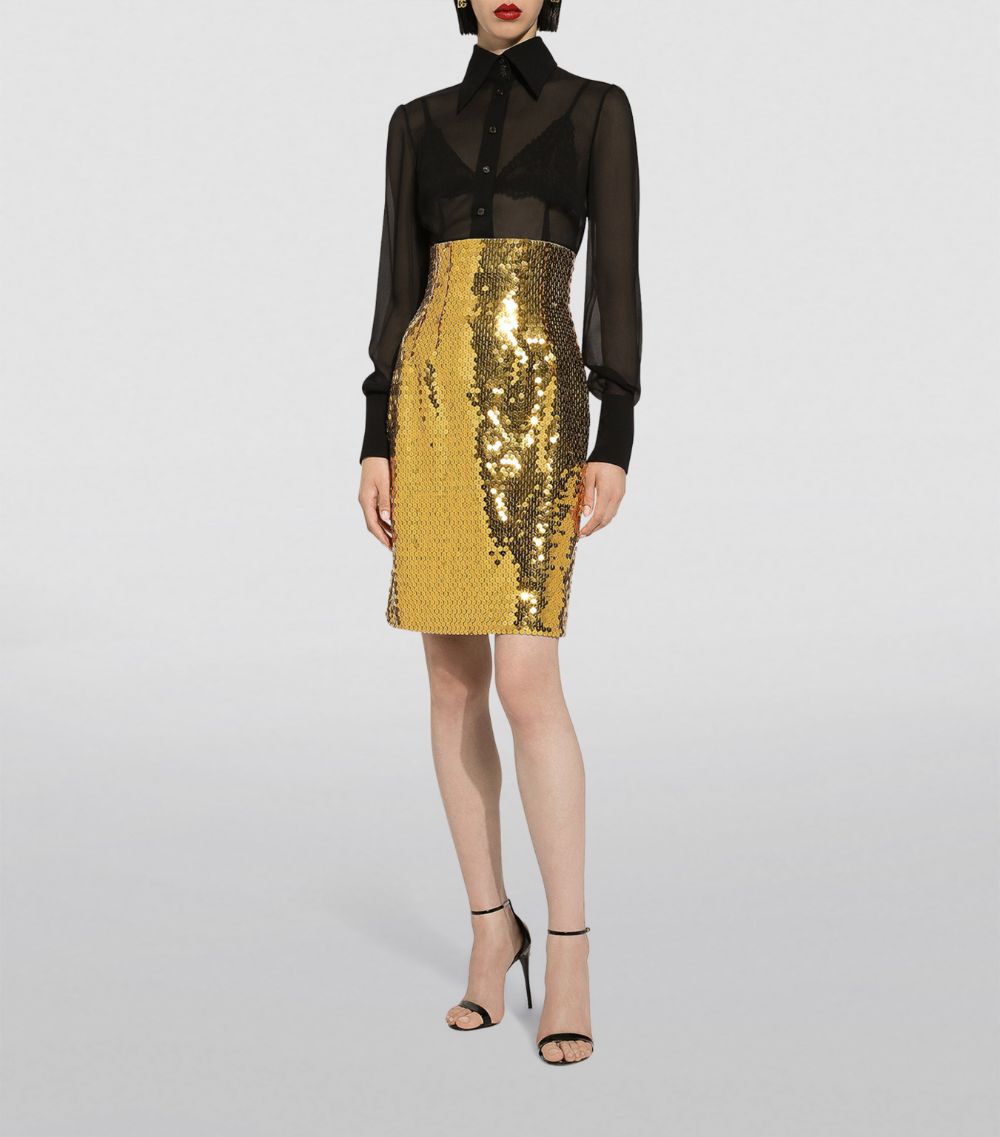 Dolce & Gabbana Dolce & Gabbana Sequinned Mini Skirt