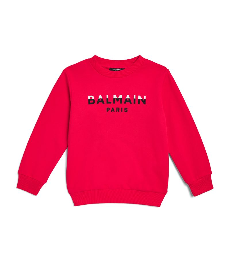 Balmain Balmain Kids Cotton Logo Sweatshirt (4-14 Years)