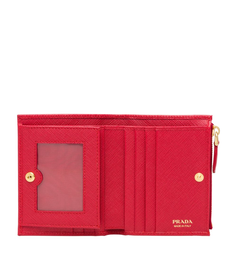 Prada Prada Small Saffiano Leather Wallet