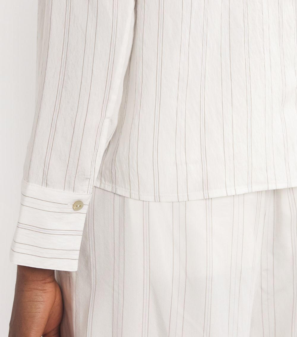 Vince Vince Striped Cropped Shirt