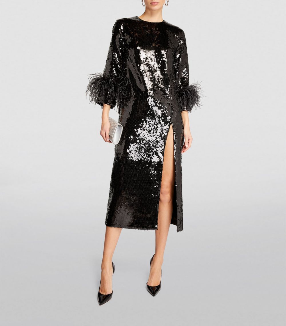 16Arlington 16Arlington Sequin-Embellished Billie Midi Dress
