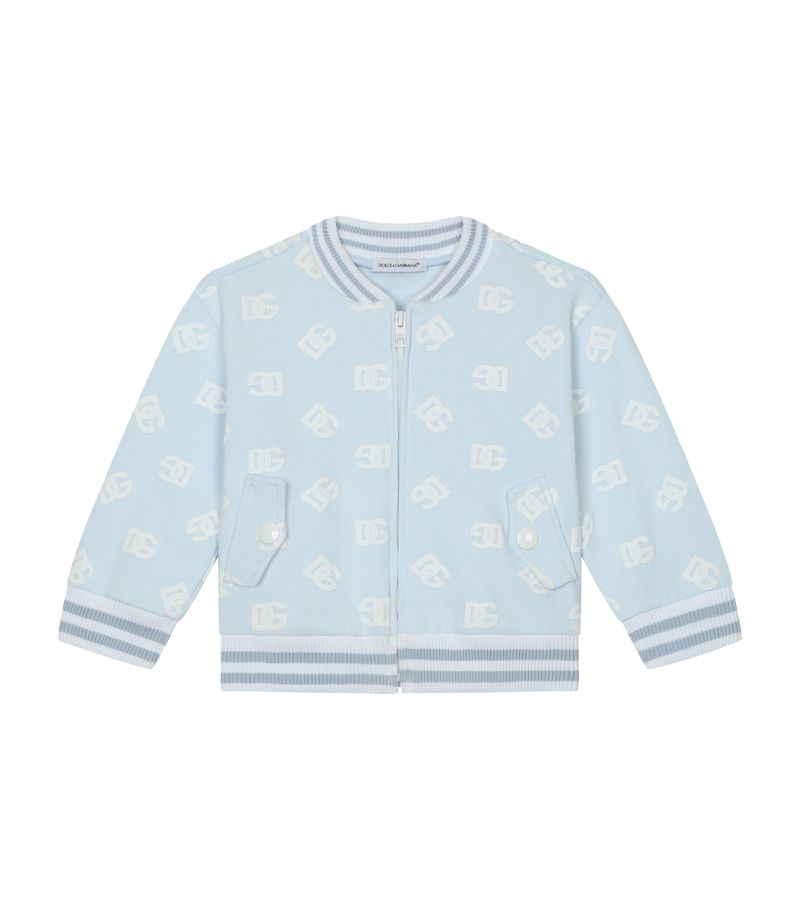 Dolce & Gabbana Dolce & Gabbana Kids Logo Print Bomber Jacket (3-30 Months)