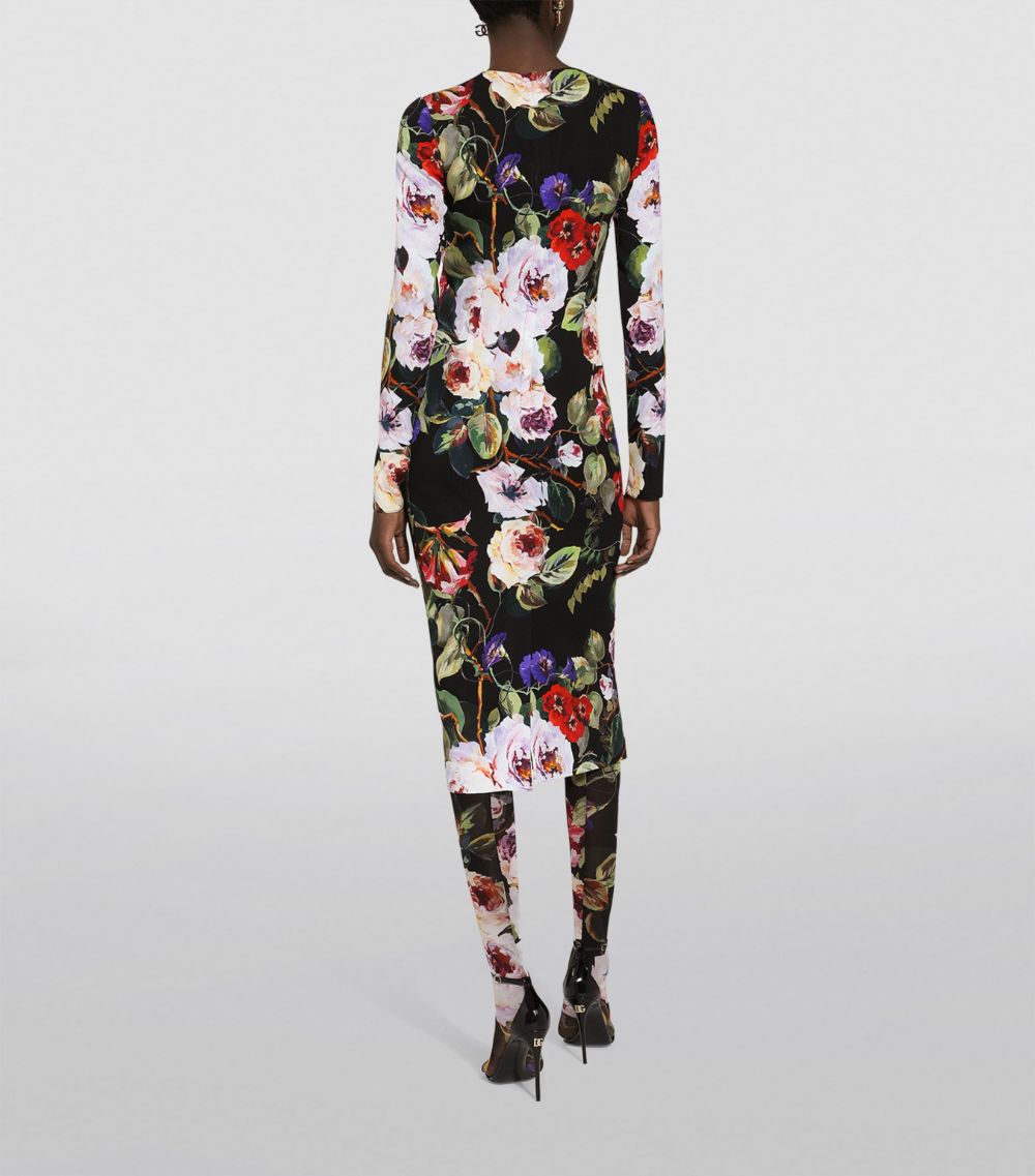 Dolce & Gabbana Dolce & Gabbana Silk Floral Print Dress