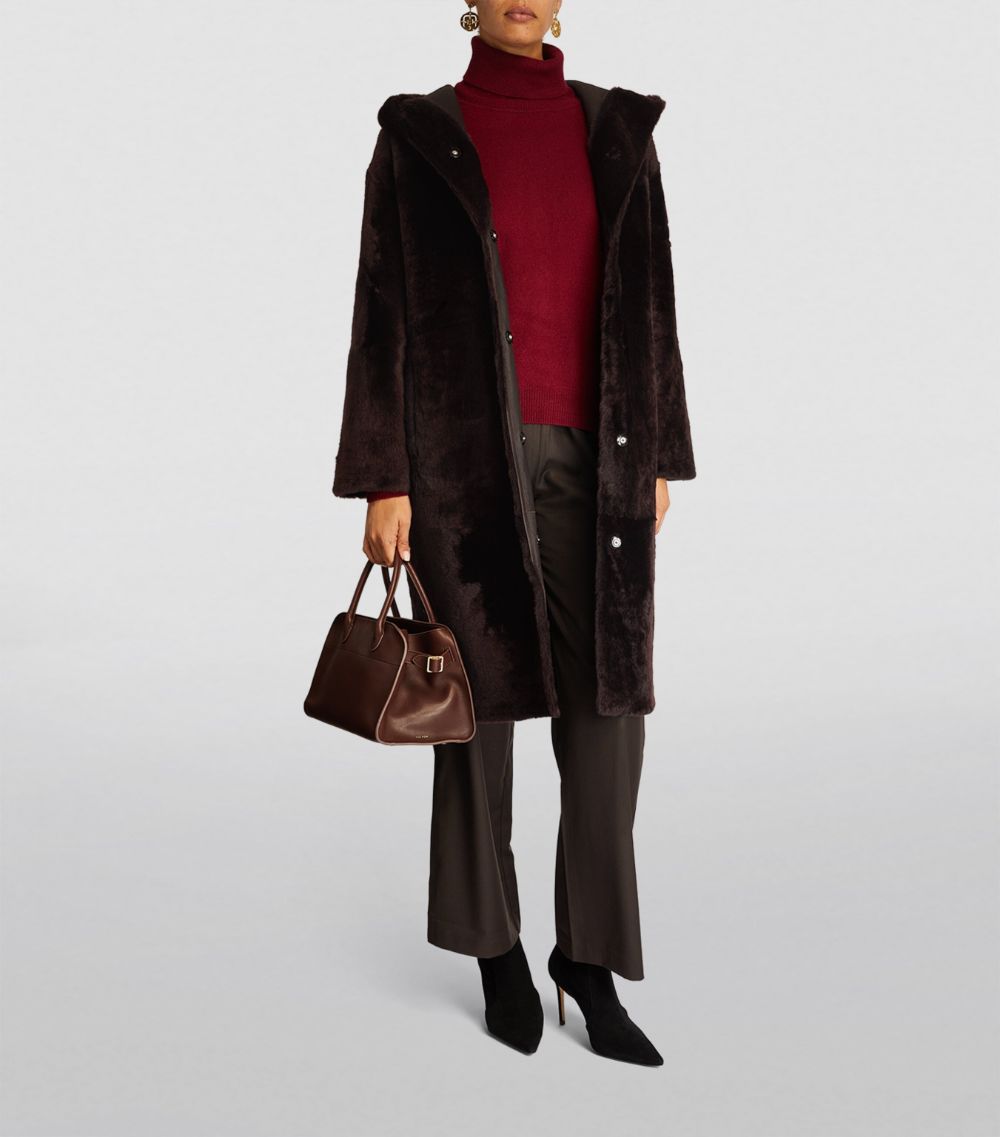 Yves Salomon Yves Salomon Shearling Hooded Coat