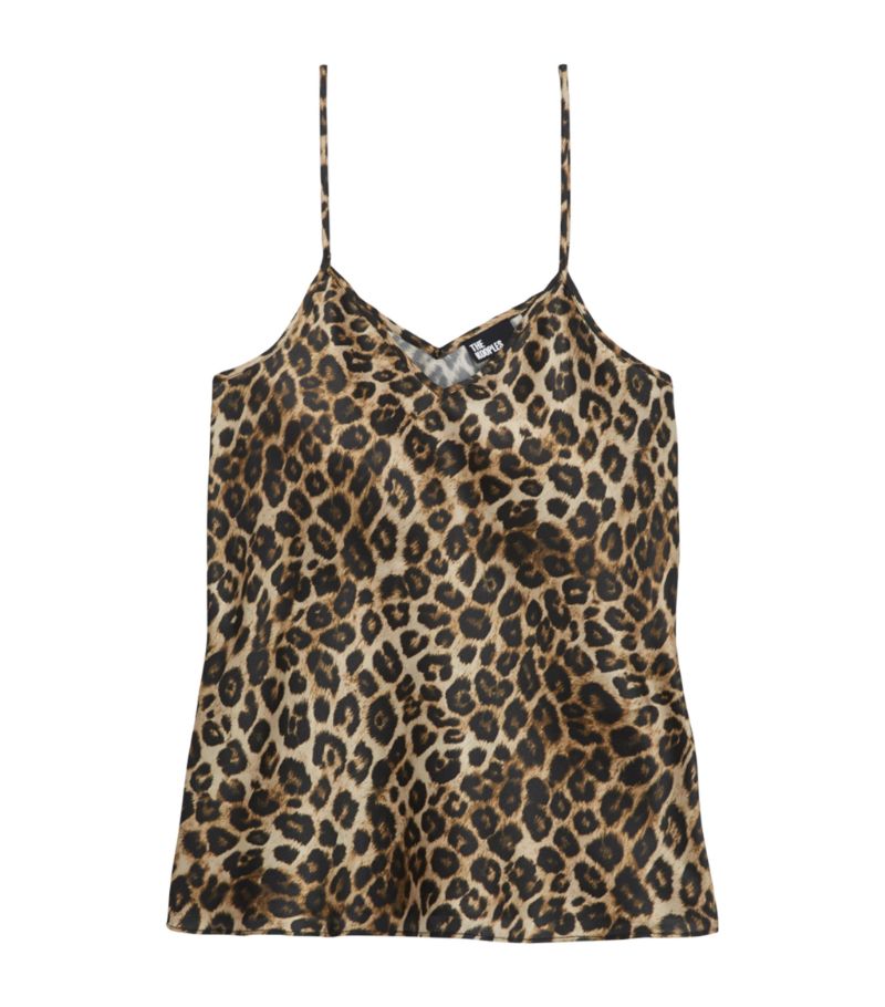 The Kooples The Kooples Silk Leopard Print Cami Top