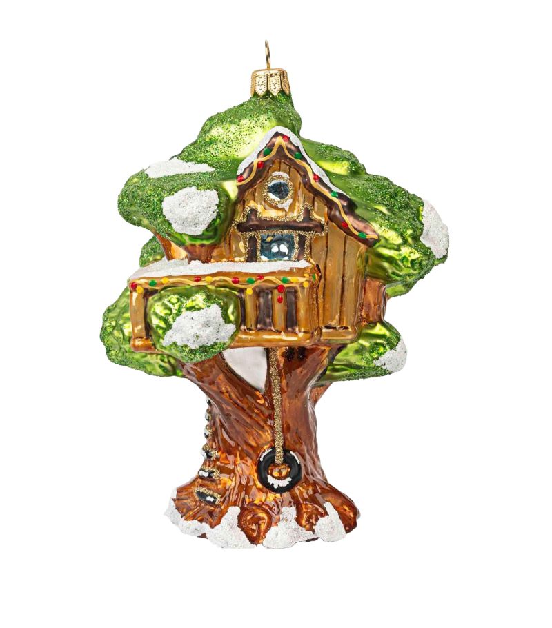 Harrods Harrods Glass Tree House Tree Decoration