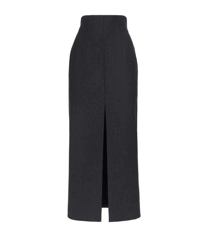 Alexander McQueen Alexander Mcqueen Wool Pinstripe Pencil Skirt