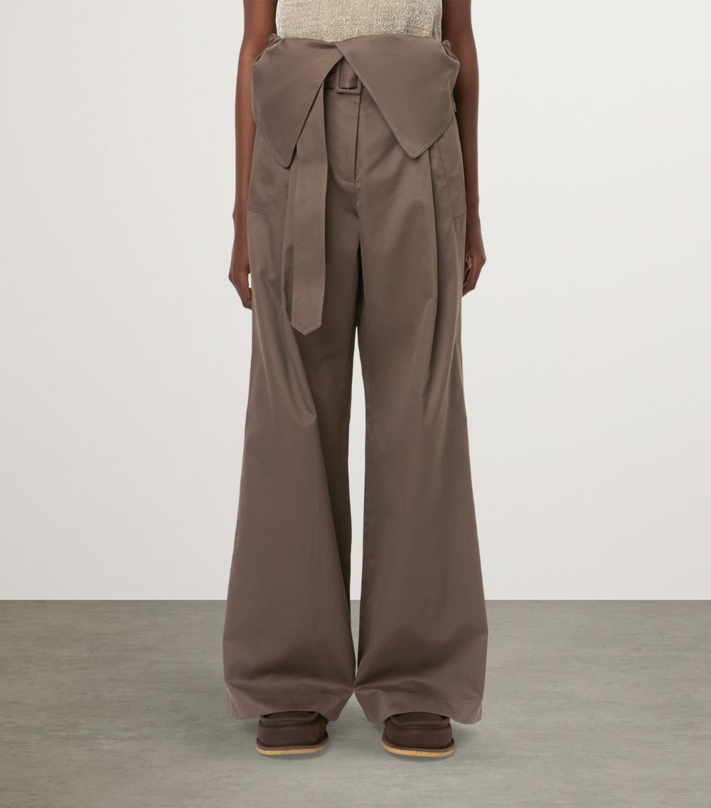 Jw Anderson Jw Anderson Fold-Over Trench Trousers