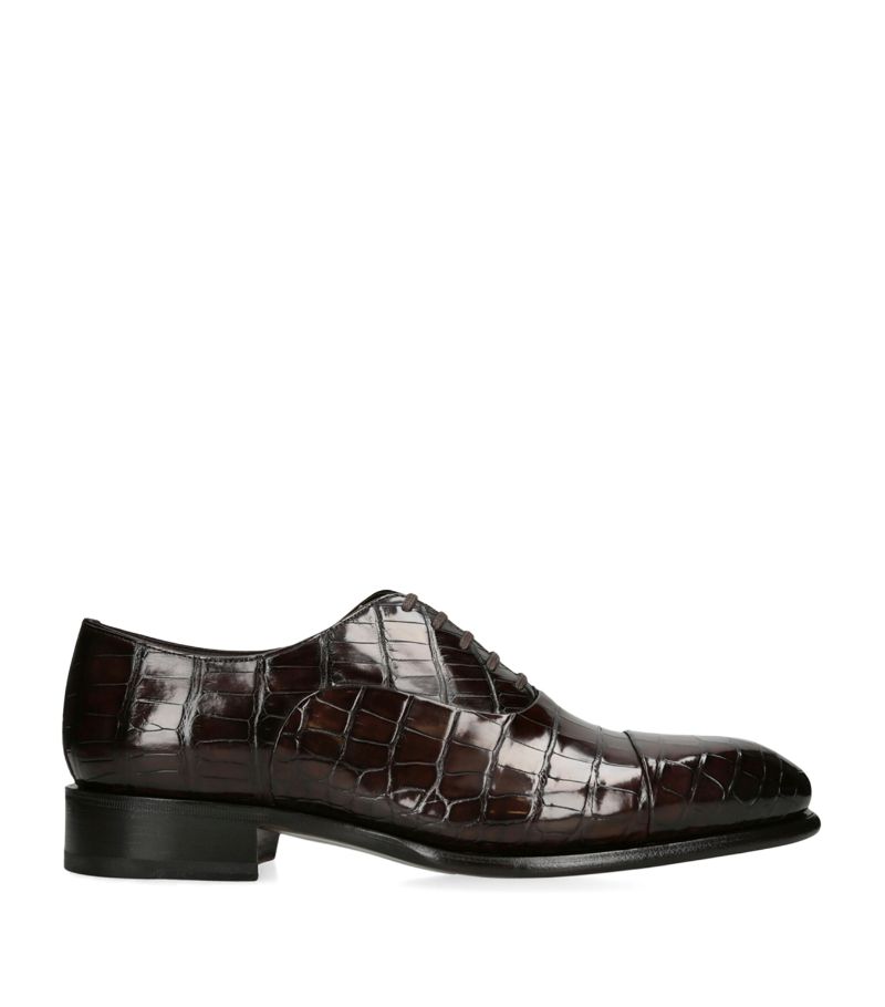 Santoni Santoni Leather Carter Oxford Shoe