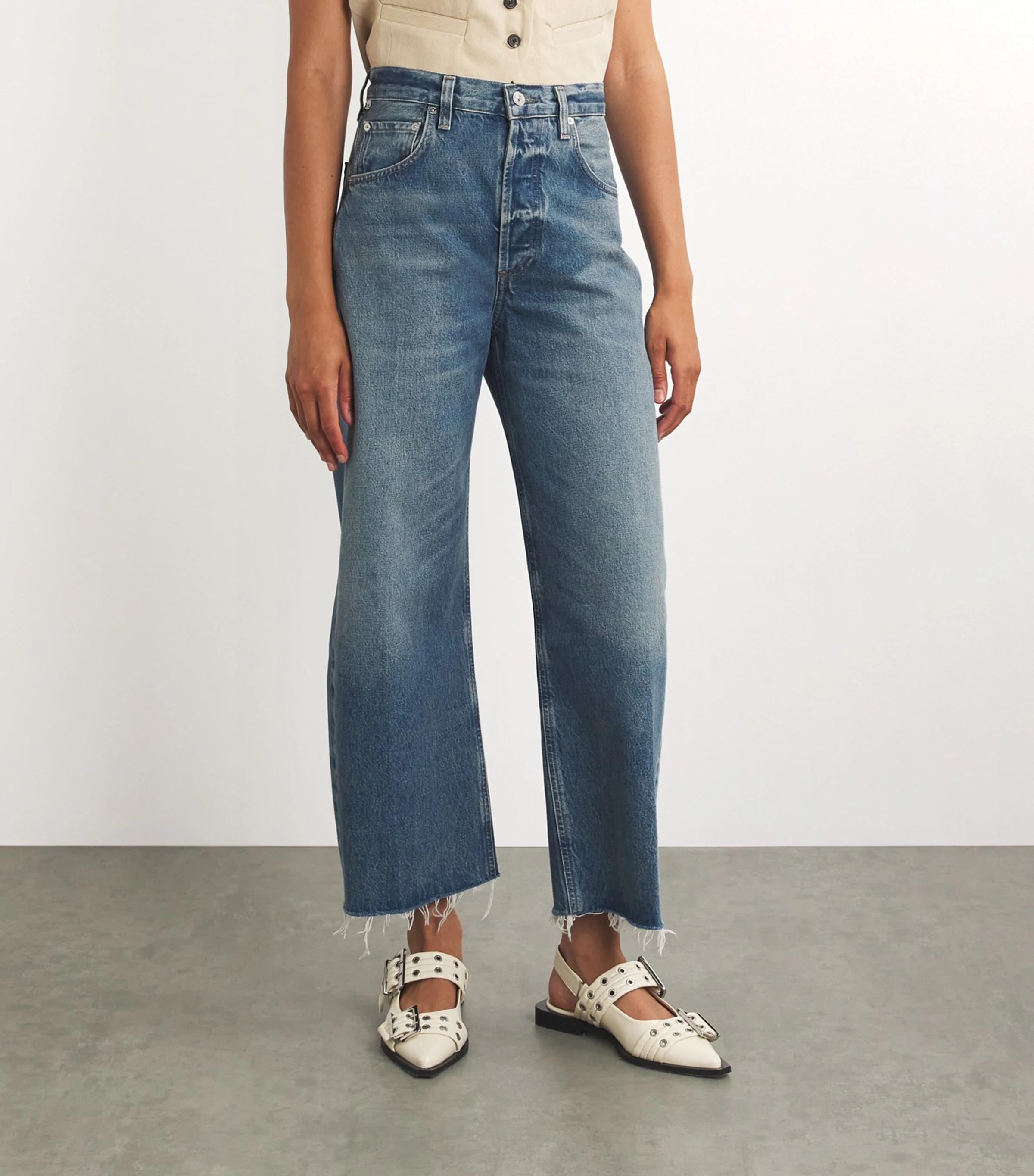 Citizens Of Humanity Citizens of Humanity Raw-Hem Ayla Cropped Jeans