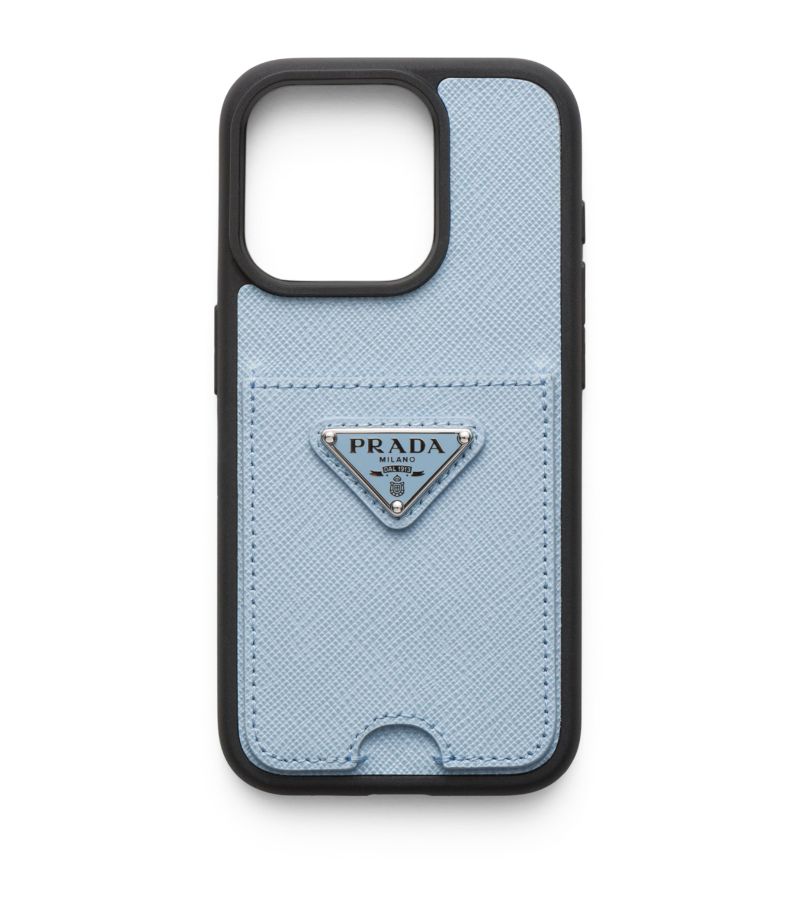 Prada Prada Saffiano Leather Iphone 15 Pro Case