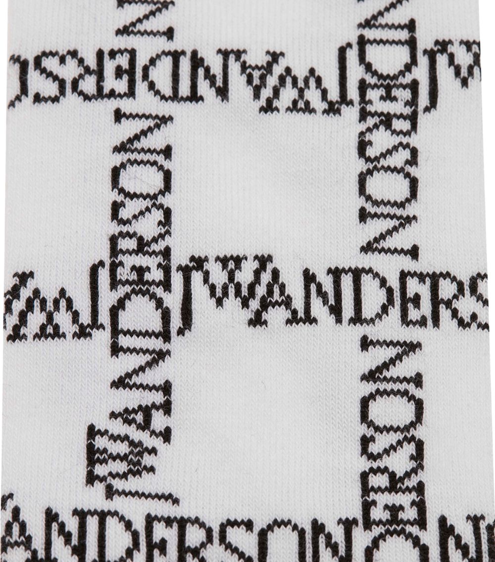 Jw Anderson Jw Anderson Cotton-Blend Logo Print Socks (Pack Of 3)