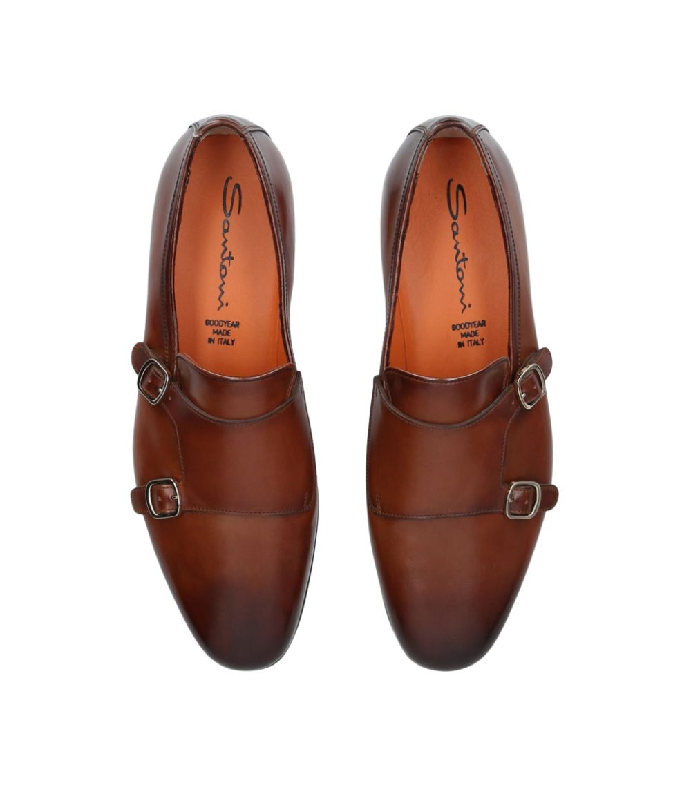 Santoni Santoni Carlos Double Monk Shoes