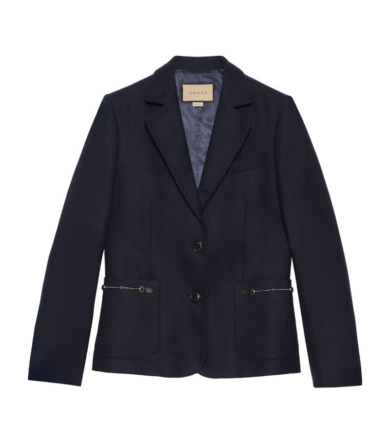 Gucci Gucci Cashmere Horsebit Blazer