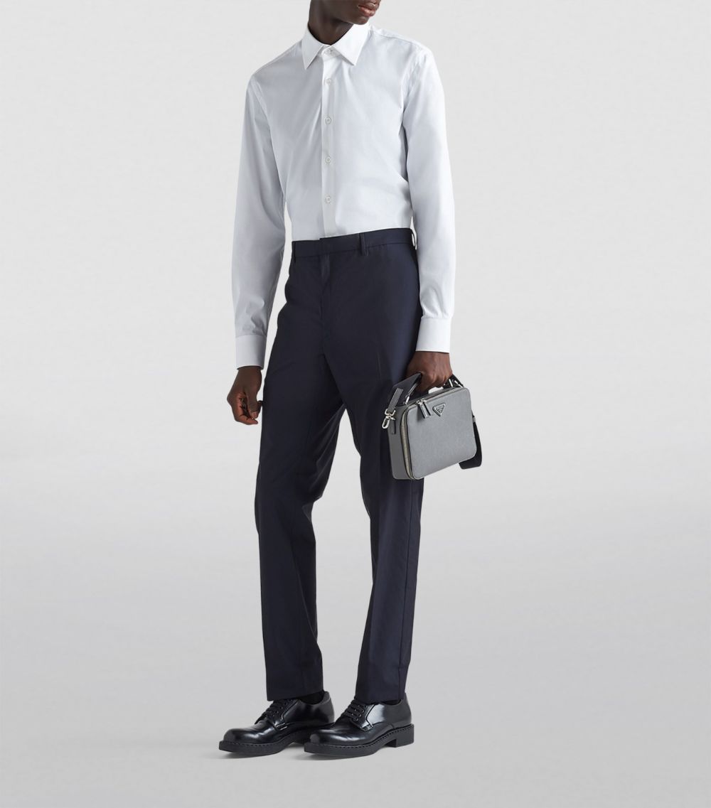 Prada Prada Cotton Slim-Leg Trousers