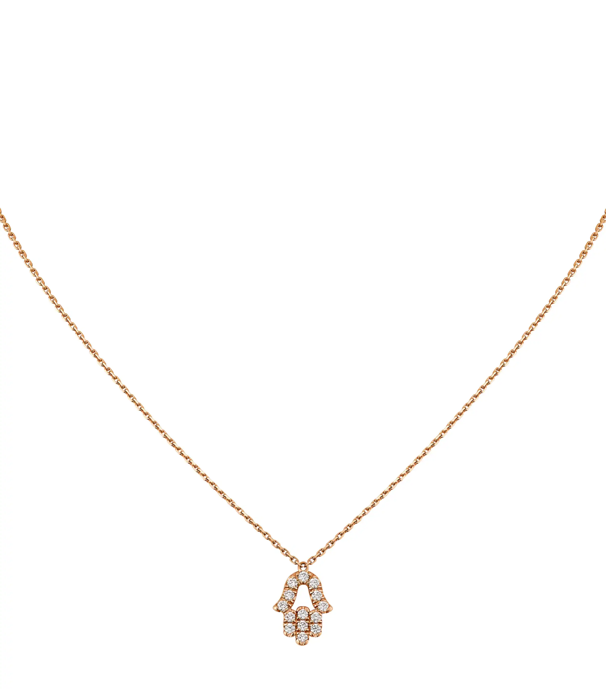 Cartier Cartier Rose Gold and Diamond Symbols Hand of Fatima Necklace