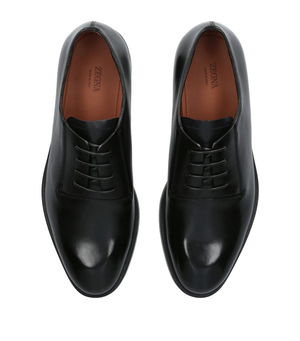 zegna Zegna Leather Torino Derby Shoes