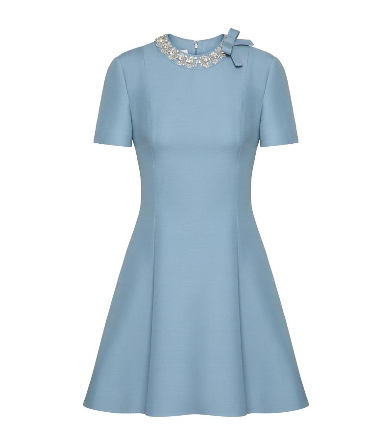 VALENTINO GARAVANI Valentino Garavani Bow-Neck Mini Dress