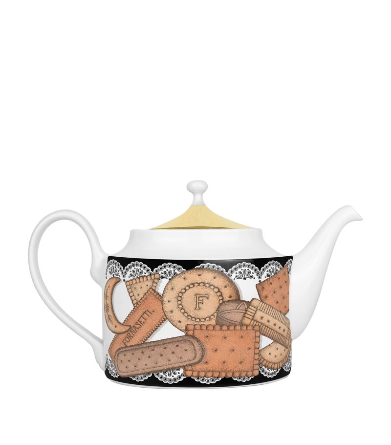 Fornasetti Fornasetti 175 Anniversary Edition Porcelain Biscotti Teapot