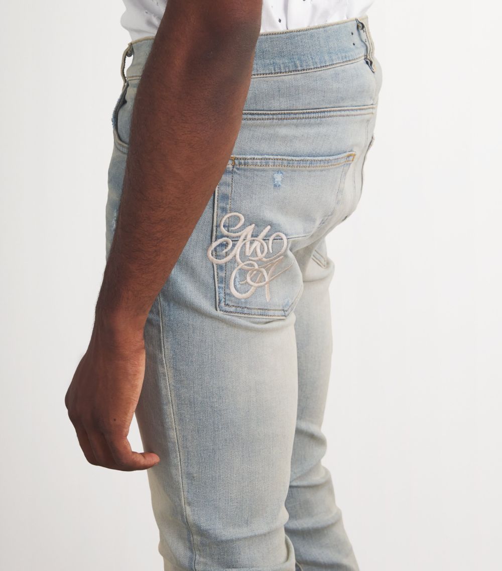 Amiri Amiri Logo Skinny Jeans