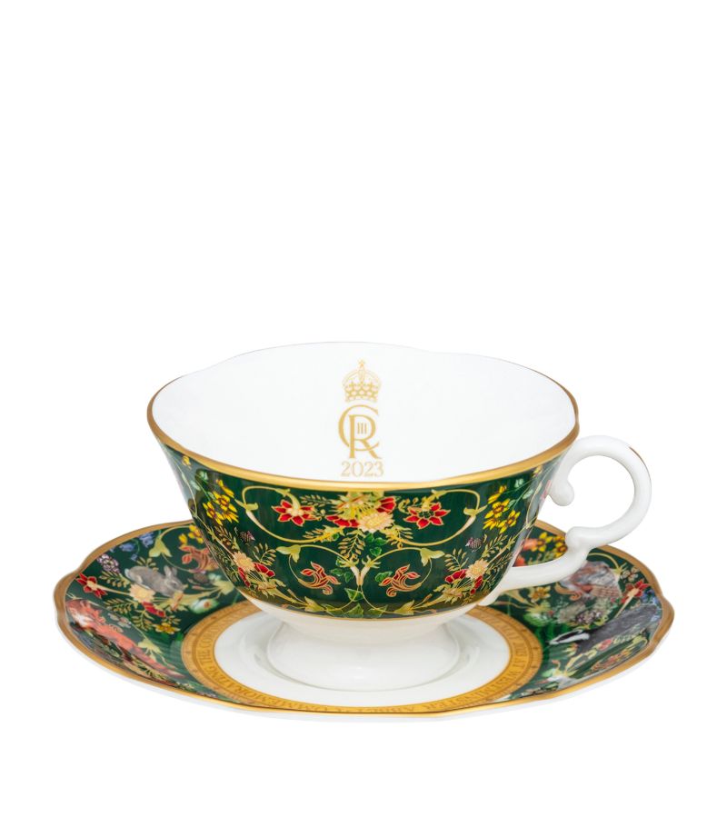 Halcyon Days Halcyon Days Celebration of the Natural World Teacup and Saucer