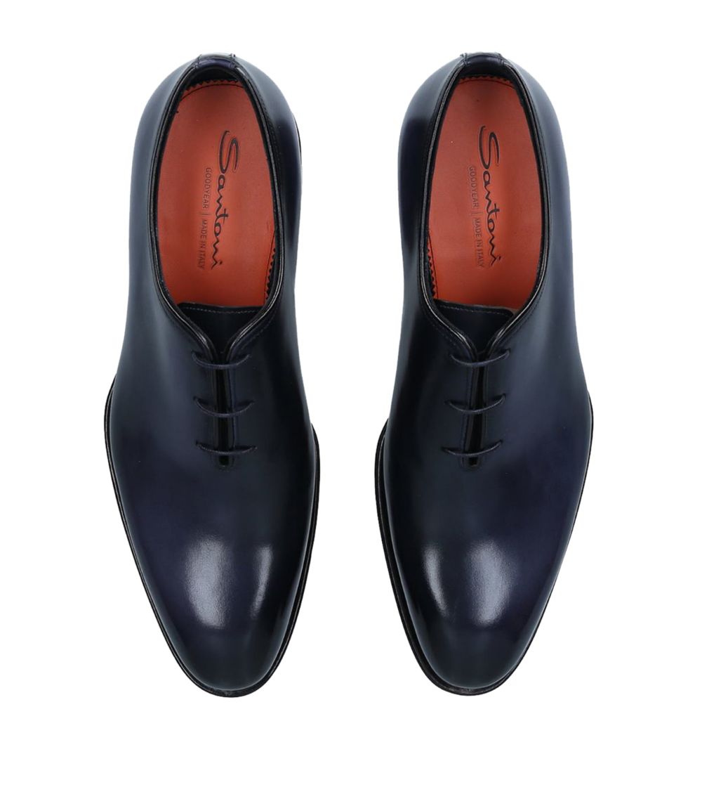 Santoni Santoni Leather Patina Wholecut Oxford Shoes