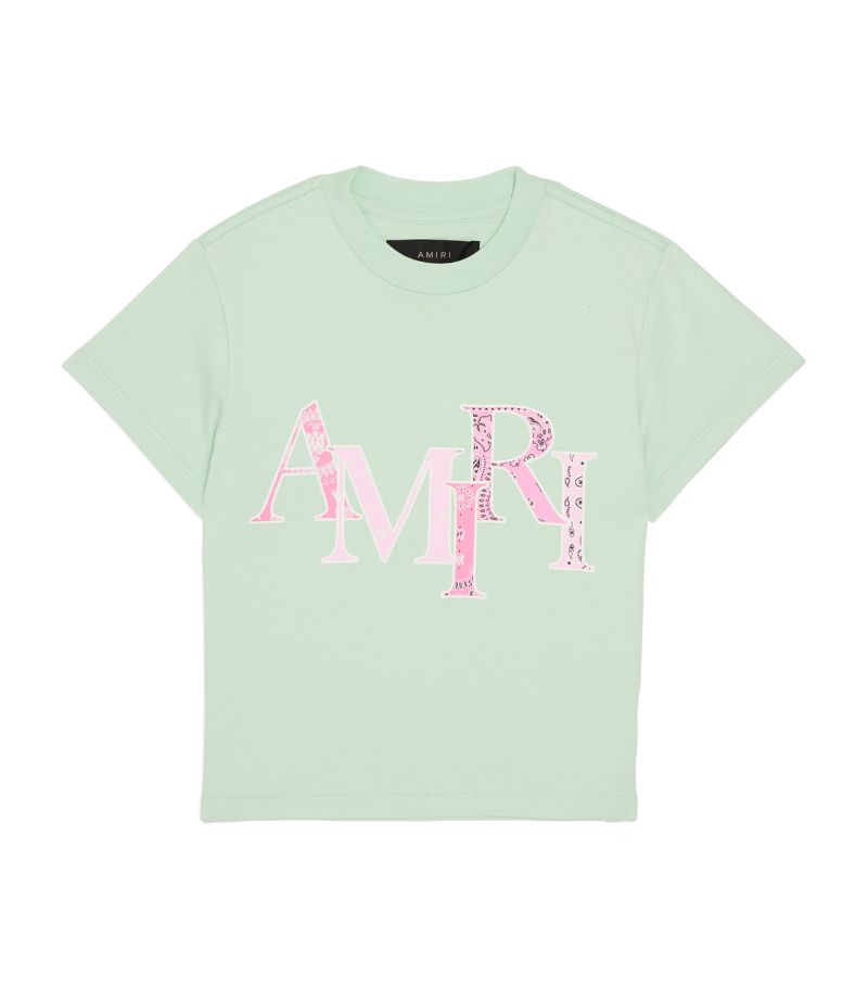 Amiri Kids Amiri Kids Staggered Logo T-Shirt (4-12 Years)