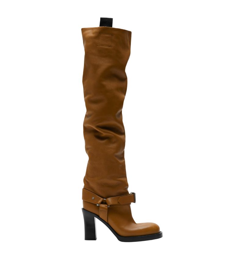 Burberry Burberry Leather Soft Stirrup Over-The-Knee Boots 100