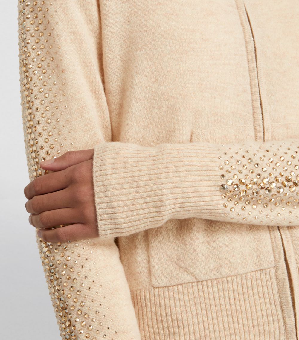 William Sharp William Sharp Cashmere Crystal-Embellished Hoodie