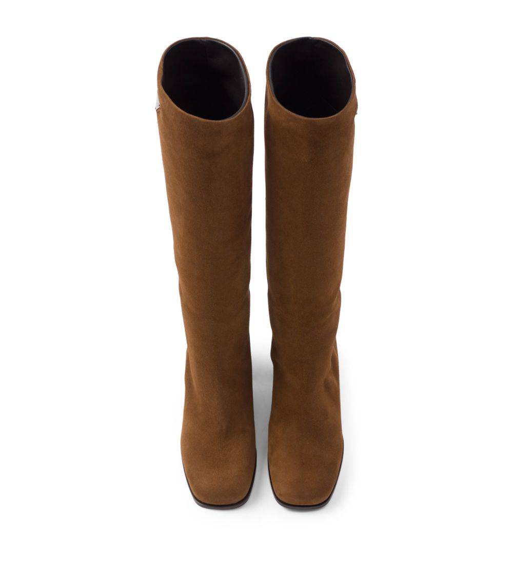 Prada Prada Suede Knee-High Boots 65