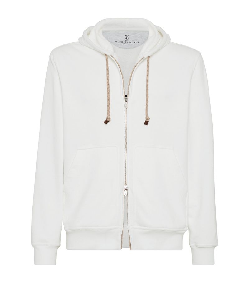 Brunello Cucinelli Brunello Cucinelli French Terry Zip-Up Hoodie