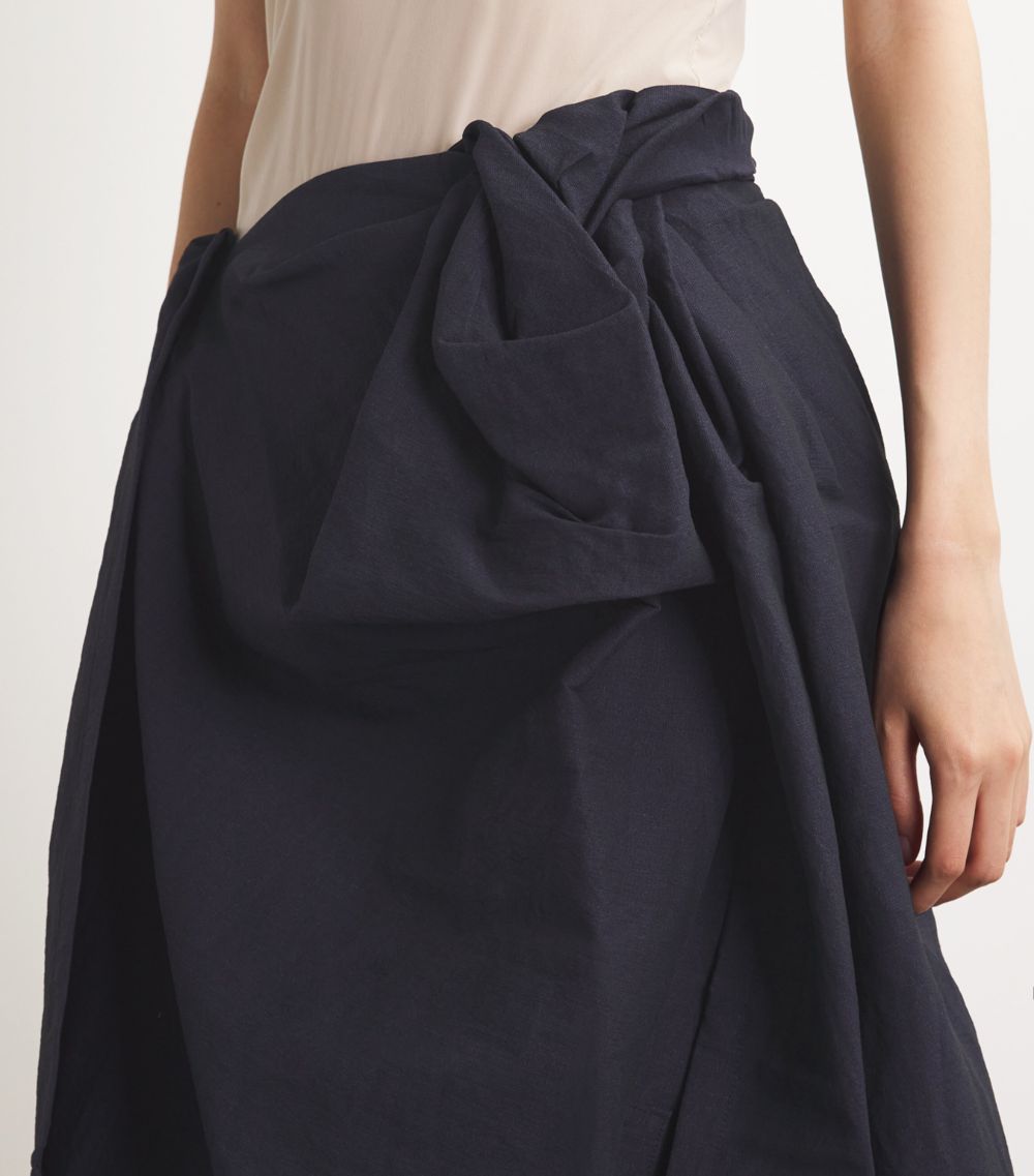 Issey Miyake Issey Miyake Asymmetric Envision Midi Skirt