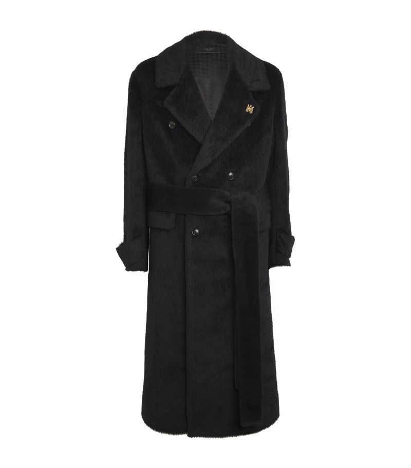 Amiri Amiri Alpaca-Wool Double-Breasted Overcoat