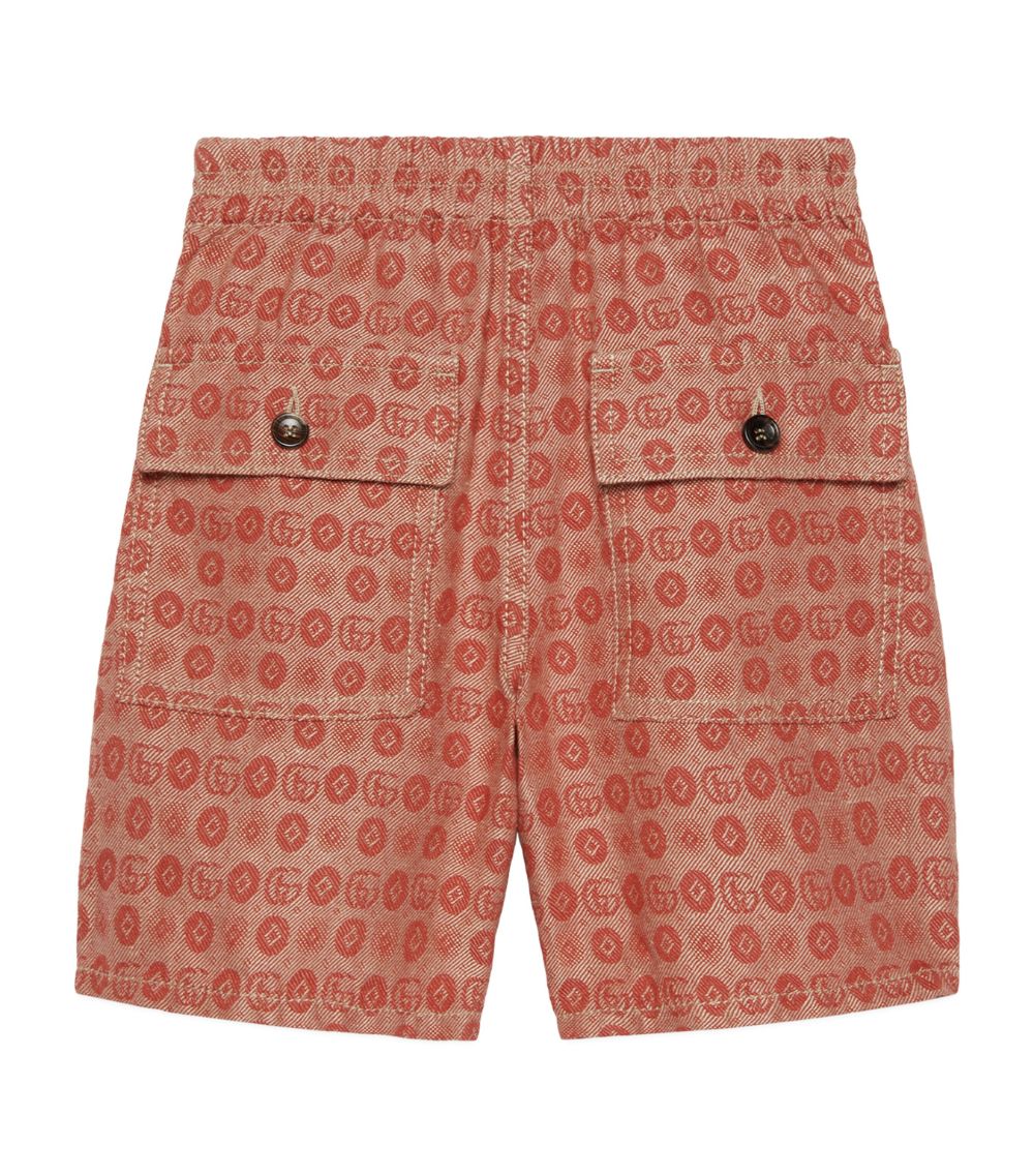 Gucci Gucci Kids Cotton-Linen Double G Shorts (4-12 Years)