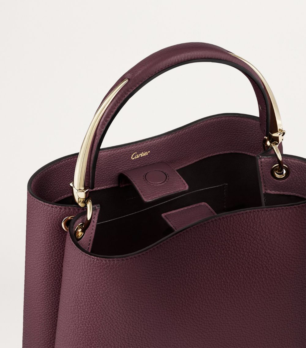 Cartier Cartier Small Calfskin Panthère De Cartier Top-Handle Bag