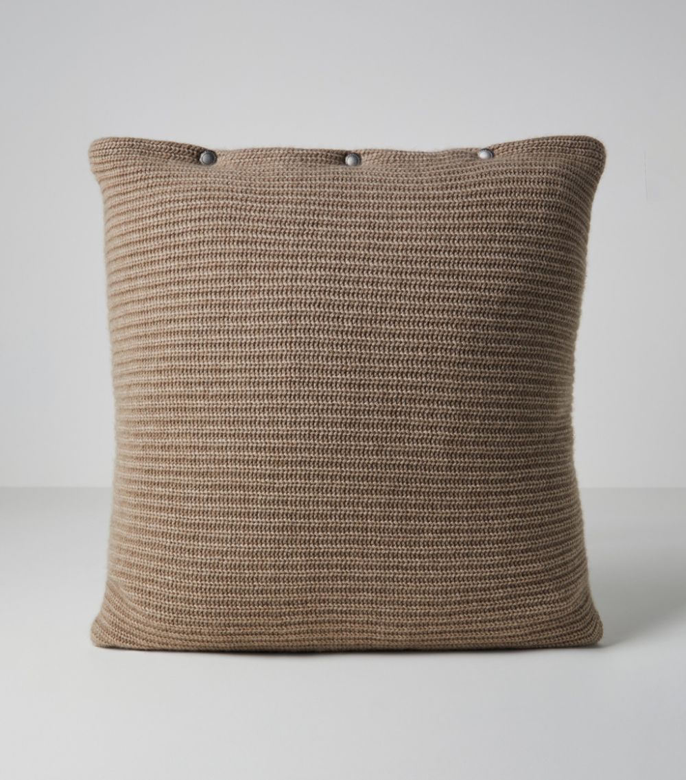 Brunello Cucinelli Brunello Cucinelli Cashmere Rib-Knit Cushion (50Cm X 50Cm)