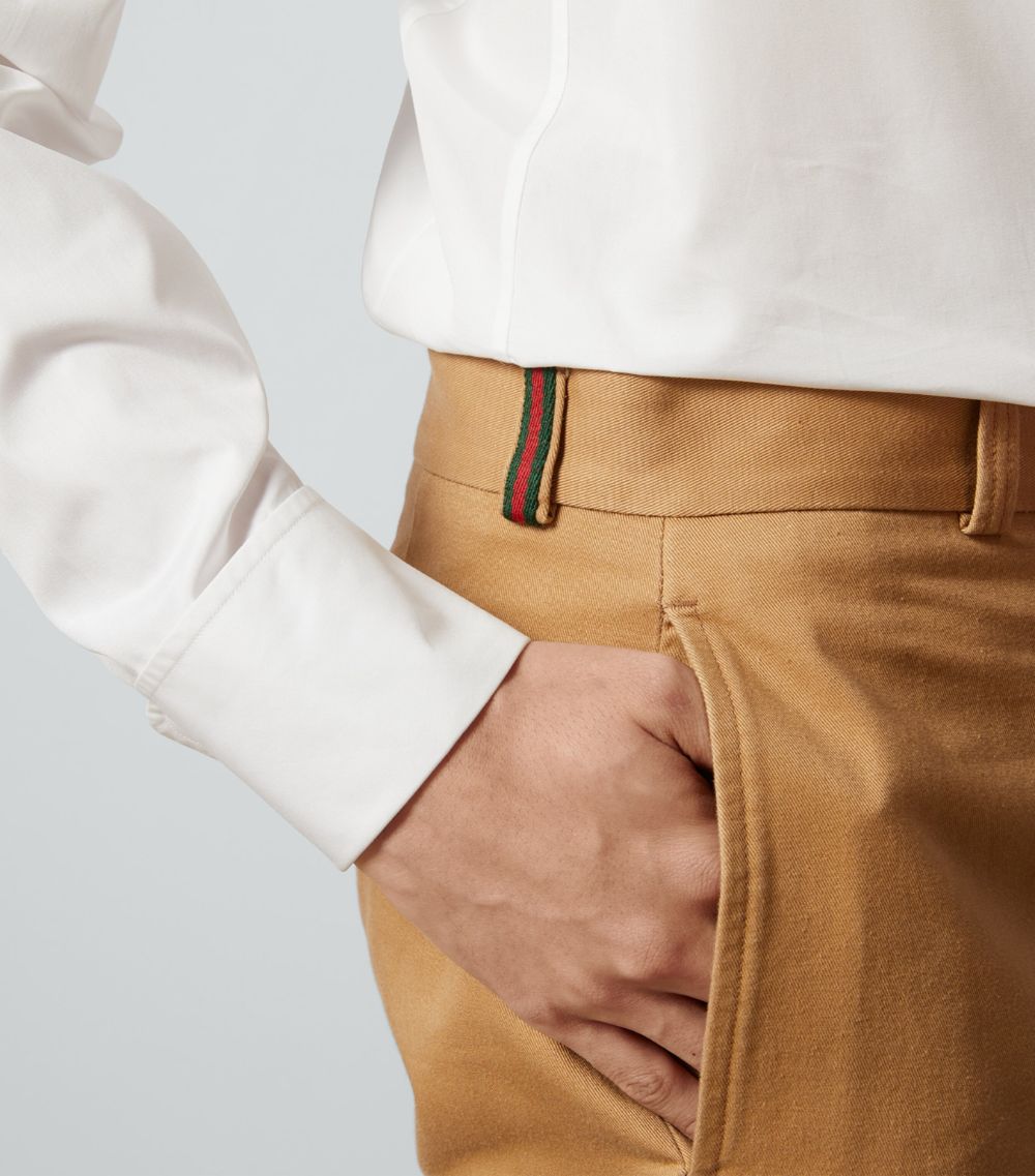 Gucci Gucci Cotton Drill Tailored Trousers