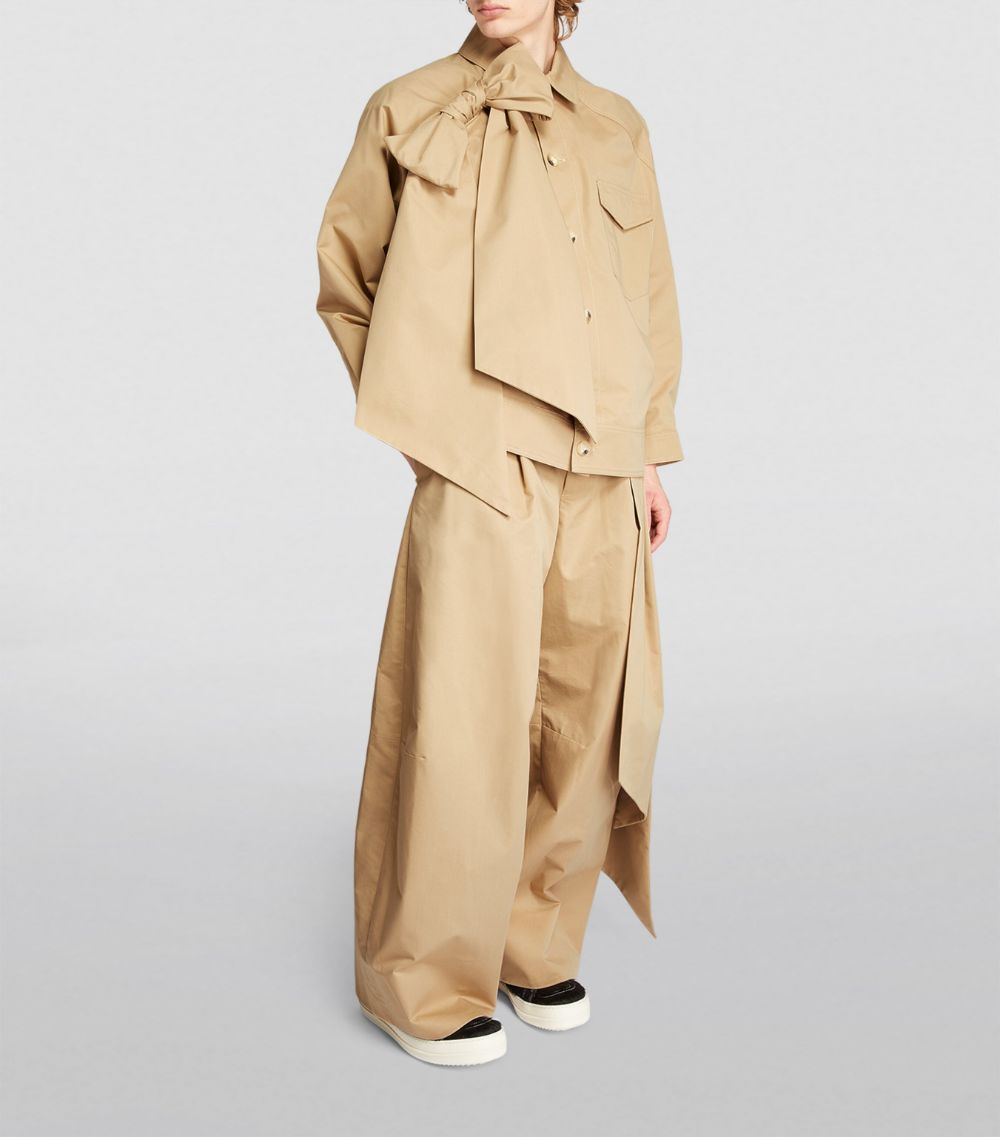 Simone Rocha Simone Rocha Cotton-Blend Bow Jacket